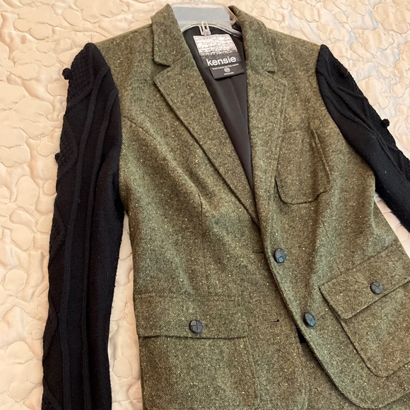 Kensie Green Tweed Skirt Set - Picture 1 of 10